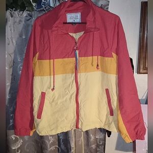 Ashley By 26 International Red and Yellow Utility Jacket